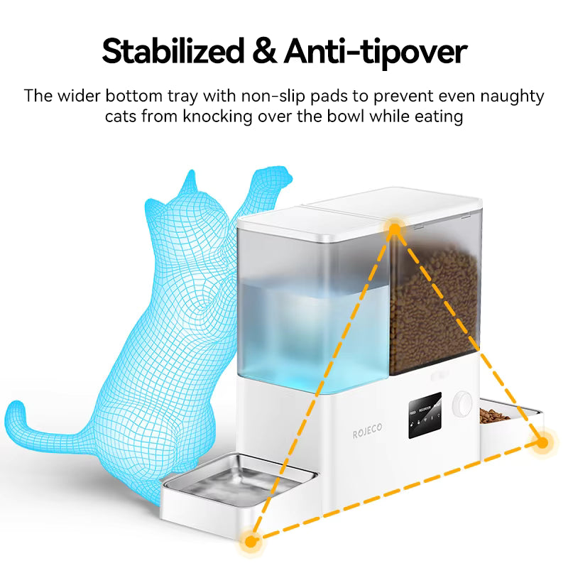 BLUETOOTH AUTOMATIC 2 IN 1 PET FOOD DISPENSER