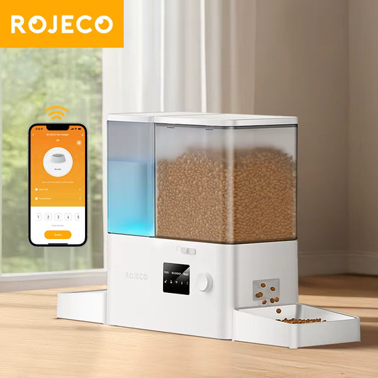 BLUETOOTH AUTOMATIC 2 IN 1 PET FOOD DISPENSER